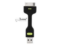 Bone Link II USB Adaptor for APPLE IPOD - IPHONE & IPAD 26 x 81 x 8mm 13g Black [BNE AP09021-BK]