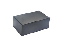 ABS Plastic Box With Screw Lid In Black L-202MM X W-122MM X H-77MM [ABSE55 BLACK]