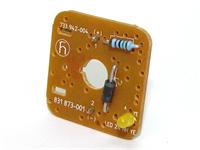 Valve Connector -Electronic Inserts for GDME - DIN43650-A - Connectors w/Protective Circuit + Yellow LED - 8A 24VDC (831873001) [GDME-LED24HHYE]