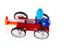 Exlporing Kid Air Powered Car Kit, uses Compressed Air to Push the Piston to Move Backward, and the Piston Rod Drives the Rack and Gear to Rotate to make the Trolley Move Forward Quickly, Understand the Principles of Pressure, and Kinetic Energy, For ages [EDU-TOY AIR POWERED CAR]