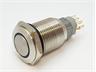 Ø19mm Vandal Proof Stainless Steel IP65 Flat Button Switch with 1N/O – 1N/C Momentary Operation and 5A-250VAC Rating SCW Term. [AVP19FWM3S]
