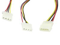 IDE Y Power Cable- Male4 Pin Molex to Two Female 4Pin Molex [IDE Y POWER CABLE #TT]