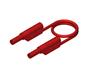 Safety Test Lead PVC Stackable 4mm Straight. Shrouded Plug to Stright. Shrouded Plug 1mm². (1,5m) 16A 1000VDC CATII [MLS-WS 150/1 RED]