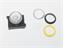 Push Button Actuator Switch Illuminated Latching • Yellow Raised Lens • Black 30mm Bezel [P302LY]