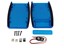 ABS Enclosure with Battery Door 147x89x24mm Soft Side Translucent Blue [1553DTBUBKBAT]