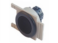 Push Button Actuator Non-Illuminated Momentary • Black Flush Button • Black 35mm Flush Bezel [PB351MK]