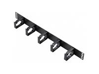Cattex 1U 19 Inch Rackmount Cable Management Ring Plastic Panel [CTX-1U CABLE MANAGEMENT PANEL]