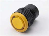 Push Button Actuator Non-Illuminated Momentary • Yellow Raised Button • Yellow 30mm Bezel [PB302MYY]