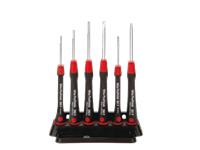 6-Piece Screwdriver Set - Slotted and Phillips with Wiha holder for standing position or Wall-Hanging. [WIHA 260PK6]