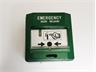 Key Resettable Call Point Green Emergency Door Release Switch with Buzzer and LED [EFP 350 EMERGENCY]
