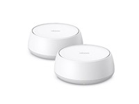 TP-LINK BE3600 Dual-Band Whole Home Mesh WiFi 7, 2x2.5Gps WAN/LAN Ports Per Unit (WAN/LAN Auto-Sensing), 5GHz@2882Mbps+ 2.4GHz@ 688Mbps, Supports IPv4 and IPv6, 4K-QAM, I/P:100-240V 50/60Hz 0.6A [TP-LINK DECOBE25-2PACK]