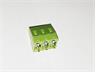 10mm Screw Clamp Terminal Block • 3 way • 16A - 250V • Straight Pins • Green [CLL10-3E]