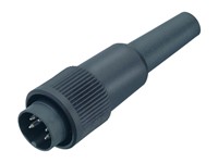 Circular Connector Bayonet Cable Male Straight. 7 Pole DIN 6mm Cable Entry Solder Terminal IP40 5A 125V [99-0621-00-07]