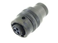Circular Connector Bayonet Lock Cable End Plug 3P Female MIL-DTL-26482 Series. 1 - Size 20 Crimp Contacts(85106RC8-33S50 / KPSE06E-8-33S) [PT06SE-8-33S]
