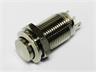 Vandal Resistant Push Button Switch 12mm Momentary. Raised Button. Blue Ring LED 12V - 1n/o 2A-36VDC -IP65-Stainless Steel (Anti Vandal) [AVP12R-M1SCB12]