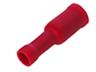 Insulated Bullet Lug • Female • 4mm Stud • for Wire Range : 0.34 to 1.57 mm² • Red [LX15000]