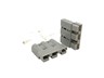 50A/600V 3 Pole Crimp Connector Grey come with Rubber Seals [SB50/3-ECN GY]