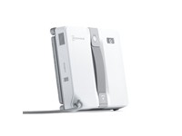 Ecovacs Smart Window Cleaner, Suction Power:7500Pa, Water Tank Capacity:60ml, Intelligent Climbing System, Length of DC Cord:3.5m , Spray Width:8.5cm , Length of AC Cord:1.2m, Min Window Size22x25cm, Frame Detection, 215x215x55mm, 1.4kg [ECOVACS WINBOT MINI]