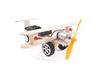 Stem Educational Kit, Dual Wing F-12 Glide Aircraft with Dual LED. Size : 160x150x90mm [EDU-TOY MODEL AIRCRAFT KIT F-12]