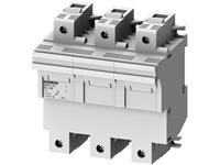 SENTRON, cylindrical fuse holder, 22x58 mm, 3-pole, In: 100 A, Un AC: 690 V, LED signal detector [3NW7232]