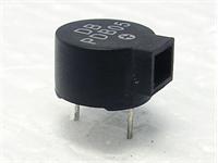 Magnetic Buzzer Round • Black • 5VDC • 30mA • 85dB / 10cm • Pin • 2300Hz • φ12mm x 9.5mm • Single Tone [PDB05PN]