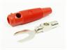 Insulated Fork Terminal Lug in Red [KB2 RED]