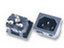 Push In Power Inlet • with Riveted Terminals • Fast-On Tab 6.3mm • 3 way [6100-43/1,0MM]