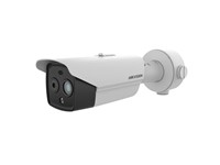 Hikvision Thermal & Optical Bi-spectrum Network Bullet Camera, Focal length 6.9mm,Up to 32 users, Temperature range -20°C to 150°C (-4°F to 302°F), IR 30M, Audio I/P:1x3.5mm Mic in/Line in Interface, IP67 [HKV DS-2TD2628-7/QA]