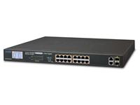 Planet 16 Port 10/100TX 802.3at + 2 Port Gigabit TP/SFP Combo Ethernet Switch [FGSW-1822VHP]