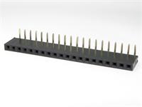 20 way 2.54mm PCB Right Angled Pins SIL Female Socket Header [724200]