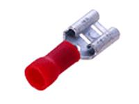 Insulated Disconnect Lug • Female • 6.4mm Stud • for Wire Range : 0.34 to 1.57 mm² • Red [LS15063]