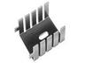 Finger-Shaped Heatsink for TO-220 • pattern Drilled • Rth= 20 K/W • Length : 30mm • Black Anodised surface [FK222SA220]