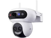 EZVIZ Smart Home WiFi Camera PAN & Tilt Triple-LENS 3K 5MP, 1/3”CMOS, 3D DNR/WDR, Night Vision:30m, H2.64/H2.65, AI-Powered Human/Vehicle Shape Detection, WIFI6 2.4GHZ/5GHZ, UP TO 12xMixed Zoom, 1xRJ45 10/100Mbs, PSU:12V1.5A [EZVIZ CS-H90F-R105-8GT5W]