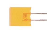 2.3 x 7mm Rectangular LED Lamp • Orange - IV= 3.2mcd • Orange Diffused Lens • 110° [L-153EDT]