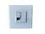 Wall Mount Face Plate 4X4 PVC 8W RJ45 Single CAT6A, Includes Keystone & Collar [NY-SA8P8C6ASW]