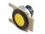 Push Button Actuator Illuminated Momentary • Yellow Flush Lens • Black 35mm Flush Bezel [P351MY]
