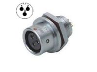 Female Circular Connector • Metal-Shielded with Push-Pull Snap Lock Panel-Mount Jam-Nut • 3 way • 250V 13A • IP67 [XY-CCM212-3S]