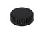 ABS Plastic Miniature Enclosure - Snap-Fit / Wall-mount Round 60x20mm Vented IP30 - Black [1551V12BK]