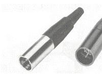 Inline Male XLR Cable Plug • 4 way • Mini [XLRM-TA4M]