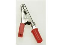 Croc Clip 4mm Red Insulated Tab Nickel Plated Steel 11mm Jaw Opening - Plug or Screw Term. 10A/60VDC [RE05E RED]