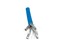 CAT6A Shielded Foil Twisted Pair High Speed Data Cable with Overall Braided Screen - Solid Bare Copper , Blue LSZH Outer Jacket 23AWG Conductors [CAB04PR-CAT6A SFTP-BL]