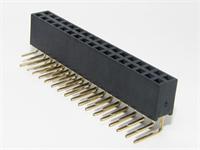 34 way 2.54mm PCB Right Angled Pins DIL Female Socket Header [727340]