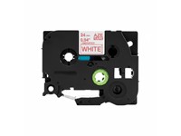Brother Compatible Label Cartridge, TZE in Red on White Tape 24mm (8metres), AZE-252 = BRH TZE 252 [AZE-252]