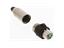 XLR 4 Pole Female Cable End Die Cast Zinc Connector -Nickel Finish Four Finger Twist Straight Relief- Silver over Copper Alloy Solder Contacts 10A 125VAC [XLR-AAA4FZ]