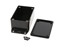 ABS Enclosure 85X56X35MM Flame Retardent ABS Plastic with Bottom Flange in Black [1591LF2BK]