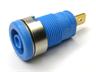 4mm Panel Mount Banana Socket with Built-In Safety in Blue [SEB2610-F4,8 BU]