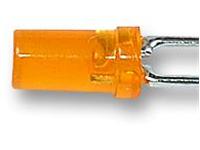 3mm Cylindrical LED Lamp • Hi Eff Red-Orange - IV= 5mcd • Orange Diffused Lens [L-424EDT]