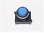 Push Button Actuator Illuminated Latching • Blue Raised Lens • Black 30mm Bezel [P302LB]