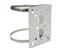 Pole Mounting Bracket, with Face Plate 18cm x 15cm . 2 x Stainless Steel Clasps. [CCTV BRACKET SS CLASP POLE MOUNT]