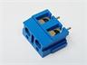7.5mm Screw Clamp Terminal Block • 2 way • 17A - 250V • Straight Pins • Blue [CEE7,5-2E]
